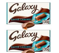 Galaxy Salted Caramel Chocolate Bar 135g (pack of 2)