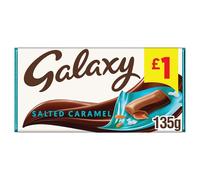 Galaxy Salted Caramel Chocolate Bar - Pack of 24 x 135G