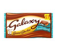 Galaxy Salted Caramel Milk Chocolate Bar £1 PMP 135g (Pack of 2)