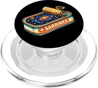 Galaxy Sardines Cosmic Surreal Space retro Tin Canned Fish PopSockets PopGrip for MagSafe