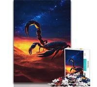 Galaxy Scorpion Jigsaw Puzzles 1000 Pieces for Adults Teens,Stress Reliever Difficult Challenge Enhance Love between Couples 50x75cm