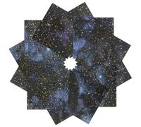 Galaxy Scrapbook Paper - 30x30cm Starry Night Pattern Paper Craft Cardstock,24 Sheets Double-Sided for Scrapbooking,Card Making,Designer,Journaling,Background Borders Greeting Cards