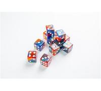 Galaxy Series - Mars - D6 Dice Set 16 mm (12 pcs) Blue/Orange