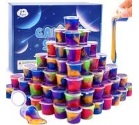 Galaxy Slime Party Pack, 36 Containers, Non-Sticky Sensory Toys, Stress Relief and Educational Play, Ages 6+