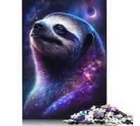 Galaxy Sloth 1000 Piece Jigsaw Puzzles for Adults Fit Together Perfectly Mind Puzzles for Children 1000pcs (75x50cm)
