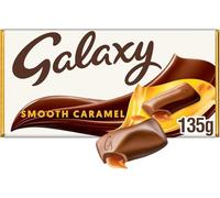 Galaxy Smooth Caramel Filled Milk Chocolate Sharing Bar 135g | Smooth Caramel with Indulgent Milk Chocolate, Relaxation Sweets, Ideal for Dessert Baking, Festive Treat & Self Indulgence