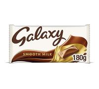 Galaxy Smooth Milk Chocolate Bar, Chocolate Gift, Sharing Bar, 180g (Pack of 8)