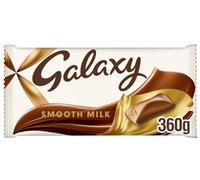 Galaxy Smooth Milk Chocolate Bar for Sharing, Chocolate Gift, Movie Night Snacks, 360g