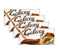 Galaxy Smooth Milk Chocolate Bars 360g | 4 Pack | Bumper Pack | Perfect for Sharing, Gift Hamper | Value Pack
