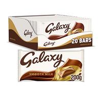Galaxy Smooth Milk Chocolate Bars for Sharing, Halloween Party Bag Fillers, 20 Bars of 200 g
