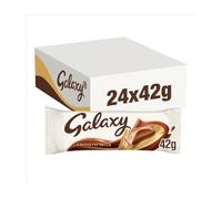 Galaxy Smooth Milk Chocolate Multipack, 24 x 42g | Premium Creamy Chocolate Bars Bulk Box | Ideal for Office Snacks, Chocolate Gifting, Sharing & Daily Indulgence | Vegetarian Friendly Chocolate