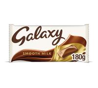 Galaxy Smooth Milk Chocolate Tablet Bar 180g - Milk Chocolate Tablet, Chocolate Block Gift, Sharing Chocolate Bar Block, Creamy Milk Chocolate Snack