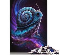 Galaxy Snail 500 Pieces Jigsaw Adult Jigsaw Puzzle,Difficult Puzzle for Adult Challenging Jigsaw Puzzle Gift for Friends Family 500pcs (52x38cm)