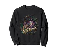 Galaxy Snail Cosmic Spiral Stars Mushrooms Nature Magic Sweatshirt