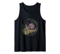 Galaxy Snail Cosmic Spiral Stars Mushrooms Nature Magic Tank Top