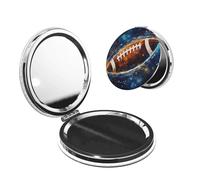 Galaxy Space American Football Fashion And Exquisite Pocket Mirror, Compact And Practical
