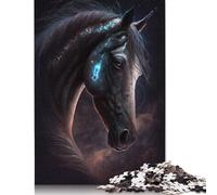 Galaxy Space Animal Horse Puzzles Jigsaw 500 Pieces Wooden Puzzles Adults Jigsaw Games Educational Toys 500pcs (52x38cm)