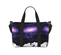 Galaxy Space Art Large Weekender Bag for Travel, Water-Resistant Duffle Bag, Print Adjustable Shoulder Strap,3-5 Day Overnight Bag for Men Women