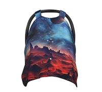 Galaxy Space Baby Car Seat Canopy Cover, Multi Use Breathable Nursing Breastfeeding Covers for Mom Soft Stroller Sun Shade Newborn Shower Gift