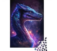 Galaxy Space Dinosaurs Puzzle Challenging And Brainteasing Premium Cardboard Jigsaw Puzzle for Adults Teen 300pcs (40x28cm)