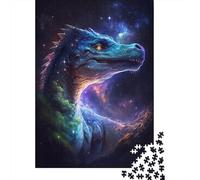Galaxy Space Dinosaurs Puzzle Relax Challenge Toy Premium Cardboard Jigsaw Puzzle for Adult Children 1000pcs (38x26cm)