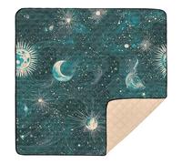 Galaxy Space Fantasy Art Cute Foldable Baby Playmat for Indoor Outdoor Washable Padded Baby Mat for Baby Kids Toddlers Infants, 50'' x 50''