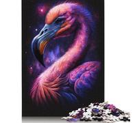 Galaxy Space Flamingo 1000-teiliges Puzzle für Erwachsene und Teenager, Halloween-Geschenk, Teenager, Mann, Frau, Geschenk, 1000 Teile (75 x 50 cm)