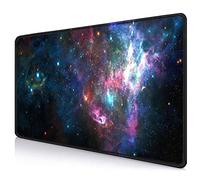 Galaxy Space Large Mouse Pad, XXL Super Star Universe Big Mousepad, Giant Long Non-Slip Rubber Base Gaming Mouse Pads for Full Desk