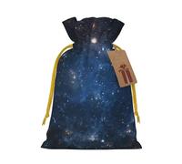 Galaxy Space. print Drawstring Gift Bag for Wedding Party Birthday Unique Present Bag Reusable Canvas Bag,1 Piece M