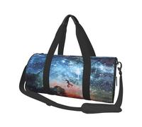 Galaxy Space Print Travel Duffel Bag, Foldable Gym Bag Overnight Weekend Bags for Women, Large Holdall Bag Cabin Bag for Sports and Travel