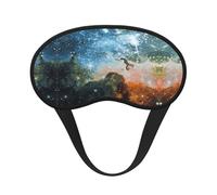 Galaxy Space Sleep Masks Silky Eye Cover Soft Satin Blindfold Elastic Strap Night Eye Shade for Women Men