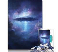 Galaxy Spaceship 1000 Pieces Jigsaw Puzzle for Adults& Teens,Help The Brain Exercise Addictive Toys to Cultivate Patience Suitable for Couples 38x26cm