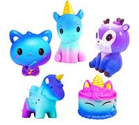 Galaxy Squishies Toys Age 4+,Set of 5 Slow Rising Squishiy Jumbo galaxy Squeeze Soft Toys For Girls Kids and Adults