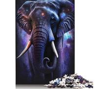 Galaxy Star Elephant Jigsaw Puzzle 500 Piece Jigsaw Puzzles Game for Adults And Wooden Puzzles Educational Toys 500pcs (52x38cm)