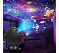 Galaxy Star Projector Night Light, 12 Discs, Ultra Hd, Whisper Quiet, Usb, Auto Off