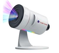 Galaxy Star Projector Planetarium 8th, Wider Sharper Projection, 7 Colors Night Light & Timer, Gift ideas for Bedroom and Living Room (White)