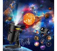 Galaxy Star Projector+White Noise Machine with 28 Soothing Sounds,4K HD Planetarium Projector with 10 Film Discs & Timer,Space Ceiling Nebula Skylight Home Theater Living Room Decor for Kid Adult Gift