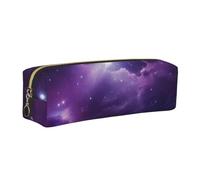 Galaxy Starry Space Purple Starry Large Capacity Zippered Pencil Case
