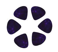 Galaxy Starry Space Purple Starry Print Guitar and Ukulele Picks For Music Lovers 12 PCS Mixed Gauges(0.46/0.71/0.96mm)