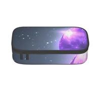 Galaxy Starry Space Purple Starry Print Multifunctional Pencil Case Stationery Storage Bag Supplies Cosmetic Items Adults