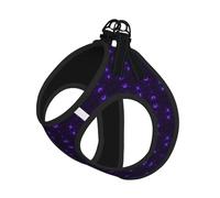 Galaxy Starry Space Purple Starry Print Step in Dog Harness and Leash Set,Adjustable Reflective Harness for Small Dogs Cats