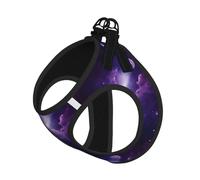 Galaxy Starry Space Purple Starry Small Pet Harness Vest - Full Print Design, Adjustable and Reflective for Safety, Suitable for Small Cats and Dogs Pet leash vest