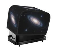 Galaxy Stars Light Black Toaster Cover 2 Slice, Waterproof Bread Machine Covers with Pockets Universal Size Kitchen Small Appliance Cover with Handle, Dust and Fingerprint Protection