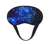 Galaxy Stars Print Blackout Sleep Mask - Side Sleeper Eye Cover, Soft Comfort, Perfect for Travel, Meditation