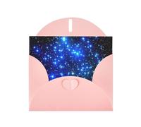 Galaxy Stars Print Blank Cards and Envelopes 5" x 6" for Wedding Birthday Invitations and All Occasions