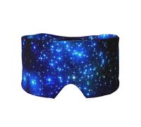 Galaxy Stars Print Sleep Eye and Ear Muffs Mask - Adjustable Yoga Travel Headband, Keep Warm Shading Comfortable Aid