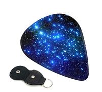 Galaxy Stars Set Of 6 Guitar Plectrums For Acoustic Guitar, Electric Guitar, Bass, Ukulele - Thin, Medium And Thick.