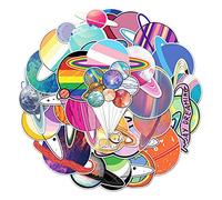 Galaxy Stickers for Laptop(50 PCS),Gift for Children Teens Adults Girl Boys,Waterproof Stickers for Water Bottle,Planet Earth Vinyl Stickers for Scrapbook,Skateboard,Bike,Phone,Dairy