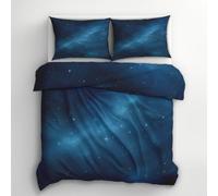 Galaxy Super King Duvet Cover Sets - Universe Space Milky Way Bedding & Bedroom Decor, Super Soft Microfiber Quilt Cover and 2 Pillowcases, with Zip, Reversible Design (e89-Z)