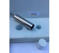 Galaxy Supply Inc. Foam Hole Cutter 1-1/8"=28mm Diameter, Stainless Steel, Upholstery Tufting Tool, 1 Pc